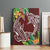 Polynesia Canvas Wall Art Sharks Duo Tropical Oxblood