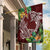 Polynesia Garden Flag Sharks Duo Tropical Oxblood