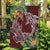 Polynesia Garden Flag Sharks Duo Tropical Oxblood