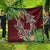 Polynesia Quilt Sharks Duo Tropical Oxblood