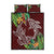 Polynesia Quilt Bed Set Sharks Duo Tropical Oxblood