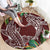 Polynesia Round Carpet Sharks Duo Tropical Oxblood