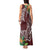 Polynesia Tank Maxi Dress Sharks Duo Tropical Oxblood