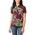 Polynesia Women Polo Shirt Sharks Duo Tropical Oxblood