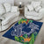 Polynesia Area Rug Sharks Duo Tropical Navy