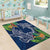 Polynesia Area Rug Sharks Duo Tropical Navy