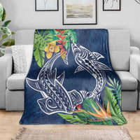 Polynesia Blanket Sharks Duo Tropical Navy LT7 - Polynesian Pride