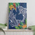 Polynesia Canvas Wall Art Sharks Duo Tropical Navy