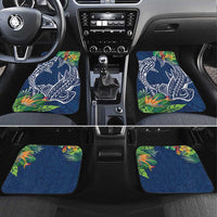 Polynesia Car Mats Sharks Duo Tropical Navy LT7 Set 4pcs Navy - Polynesian Pride