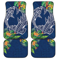 Polynesia Car Mats Sharks Duo Tropical Navy LT7 - Polynesian Pride
