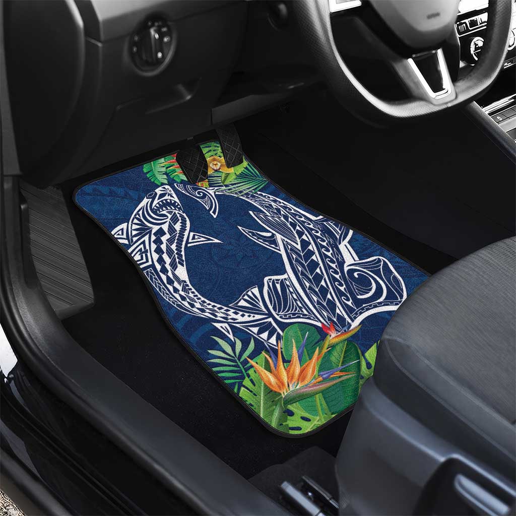 Polynesia Car Mats Sharks Duo Tropical Navy LT7 - Polynesian Pride