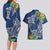 Polynesia Couples Matching Long Sleeve Bodycon Dress and Hawaiian Shirt Sharks Duo Tropical Navy