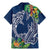 Polynesia Family Matching Mermaid Dress and Hawaiian Shirt Sharks Duo Tropical Navy