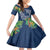 Polynesia Family Matching Off Shoulder Maxi Dress and Hawaiian Shirt Sharks Duo Tropical Navy