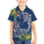 Polynesia Family Matching Off Shoulder Short Dress and Hawaiian Shirt Sharks Duo Tropical Navy