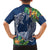 Polynesia Family Matching Puletasi and Hawaiian Shirt Sharks Duo Tropical Navy