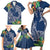 Polynesia Family Matching Short Sleeve Bodycon Dress and Hawaiian Shirt Sharks Duo Tropical Navy