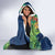 Polynesia Hooded Blanket Sharks Duo Tropical Navy