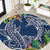 Polynesia Round Carpet Sharks Duo Tropical Navy