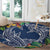 Polynesia Round Carpet Sharks Duo Tropical Navy