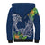 Polynesia Sherpa Hoodie Sharks Duo Tropical Navy