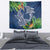 Polynesia Tapestry Sharks Duo Tropical Navy