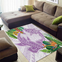 Polynesia Area Rug Sharks Duo Tropical Lavender LT7 - Polynesian Pride