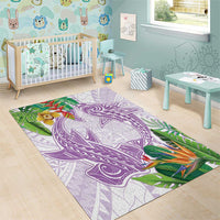 Polynesia Area Rug Sharks Duo Tropical Lavender LT7 - Polynesian Pride