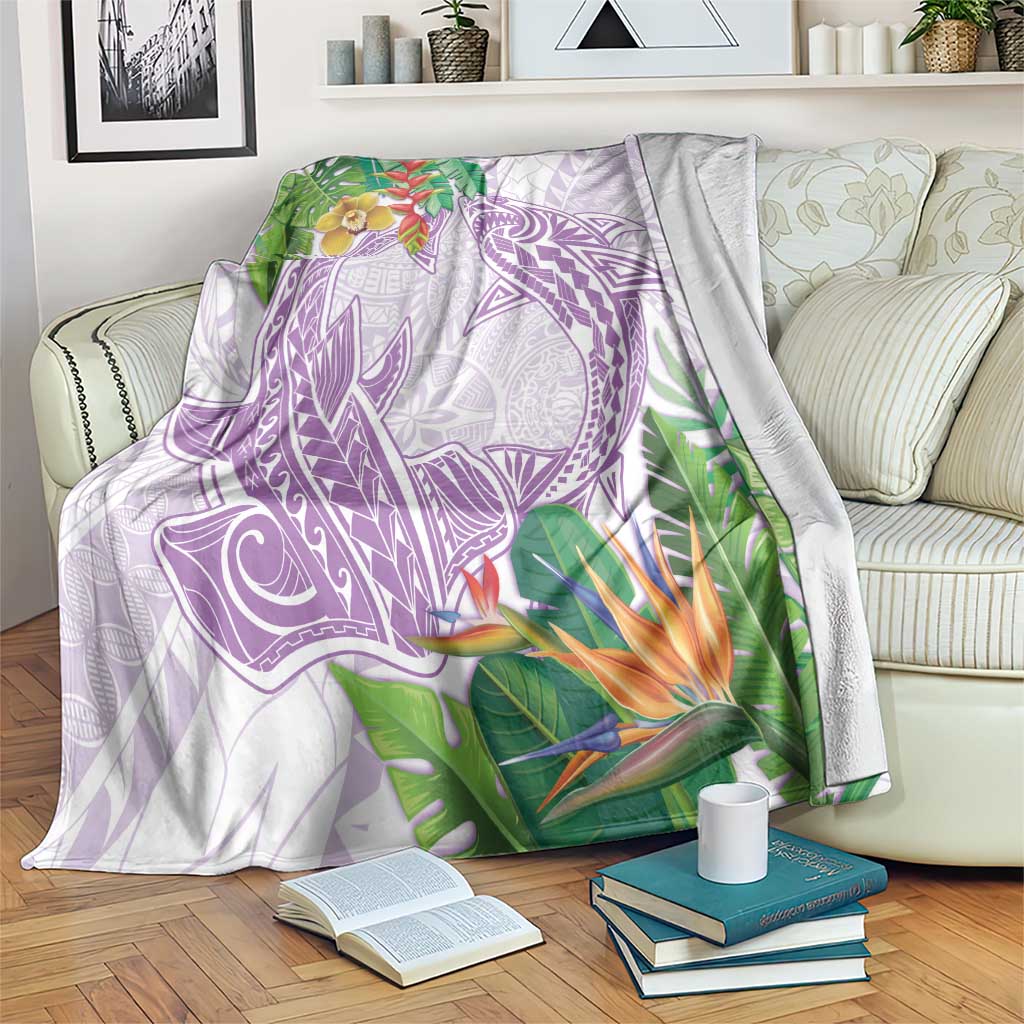 Polynesia Blanket Sharks Duo Tropical Lavender LT7 Lavender - Polynesian Pride