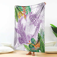 Polynesia Blanket Sharks Duo Tropical Lavender LT7 - Polynesian Pride