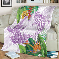 Polynesia Blanket Sharks Duo Tropical Lavender LT7 - Polynesian Pride