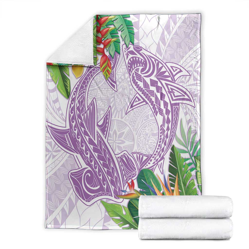 Polynesia Blanket Sharks Duo Tropical Lavender LT7 - Polynesian Pride