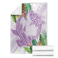 Polynesia Blanket Sharks Duo Tropical Lavender LT7 - Polynesian Pride