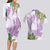 Polynesia Couples Matching Long Sleeve Bodycon Dress and Hawaiian Shirt Sharks Duo Tropical Lavender