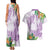 Polynesia Couples Matching Tank Maxi Dress and Hawaiian Shirt Sharks Duo Tropical Lavender