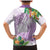 Polynesia Family Matching Mermaid Dress and Hawaiian Shirt Sharks Duo Tropical Lavender