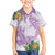 Polynesia Family Matching Short Sleeve Bodycon Dress and Hawaiian Shirt Sharks Duo Tropical Lavender