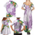 Polynesia Family Matching Summer Maxi Dress and Hawaiian Shirt Sharks Duo Tropical Lavender