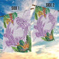 Polynesia Garden Flag Sharks Duo Tropical Lavender LT7 - Polynesian Pride