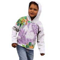 Polynesia Kid Hoodie Sharks Duo Tropical Lavender LT7 - Polynesian Pride