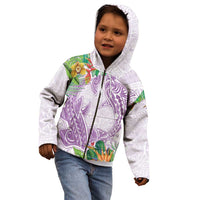 Polynesia Kid Hoodie Sharks Duo Tropical Lavender LT7 - Polynesian Pride