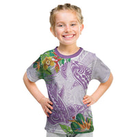 Polynesia Kid T Shirt Sharks Duo Tropical Lavender LT7 Lavender - Polynesian Pride
