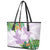 Polynesia Leather Tote Bag Sharks Duo Tropical Lavender