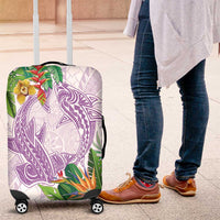Polynesia Luggage Cover Sharks Duo Tropical Lavender LT7 Lavender - Polynesian Pride