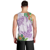 Polynesia Men Tank Top Sharks Duo Tropical Lavender LT7 - Polynesian Pride