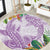 Polynesia Round Carpet Sharks Duo Tropical Lavender