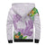 Polynesia Sherpa Hoodie Sharks Duo Tropical Lavender