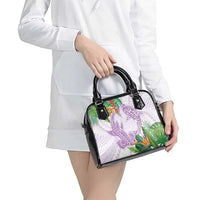 Polynesia Shoulder Handbag Sharks Duo Tropical Lavender LT7 - Polynesian Pride