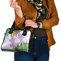 Polynesia Shoulder Handbag Sharks Duo Tropical Lavender LT7 - Polynesian Pride