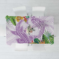 Polynesia Tablecloth Sharks Duo Tropical Lavender LT7 Lavender - Polynesian Pride
